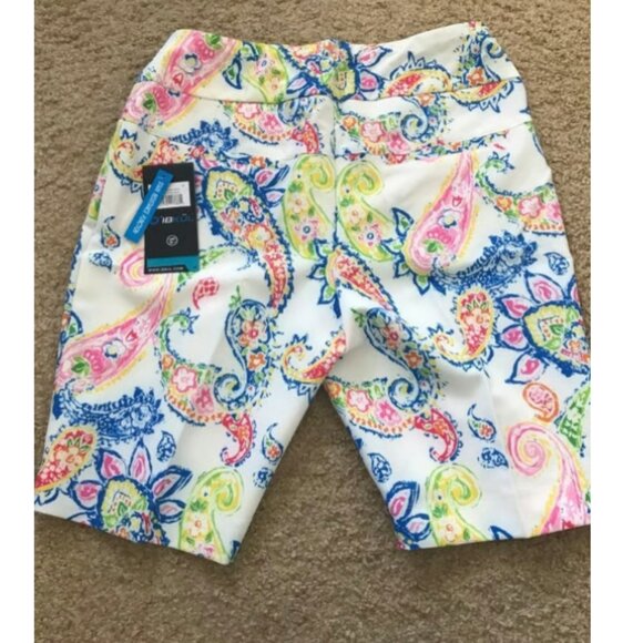 NWT IBKUL CORAL Pullon Golf short 4 - Picture 3 of 9